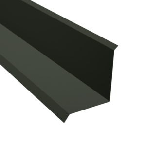 Solin de raccordement 1/2 faîtière en bac acier vert RAL 6020 pour toiture contre mur