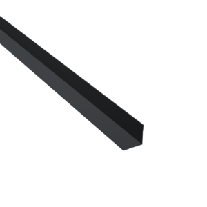 Profilé d’angle intérieur 40x40 en acier gris ardoise RAL 7024 pour finition bardage