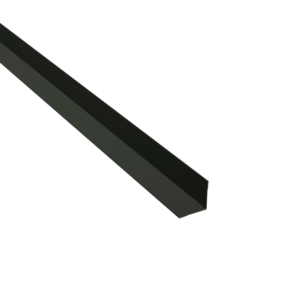 Profilé d’angle intérieur 40x40 en acier vert RAL 6020 pour finition bardage