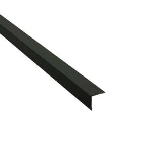 Cornière d’angle extérieur 40x40 en acier vert RAL 6020 pour finition bardage