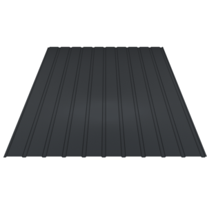 Tôle de bardage acier gris ardoise RAL 7024 pour façade et bâtiment