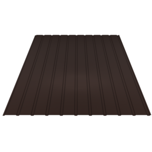 Tôle de bardage acier marron RAL 8017 pour façade et bâtiment