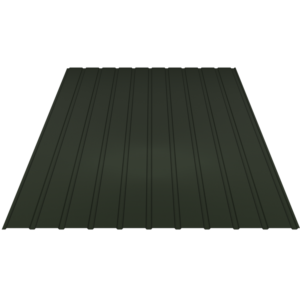 Tôle de bardage acier vert RAL 6020 pour façade et bâtiment