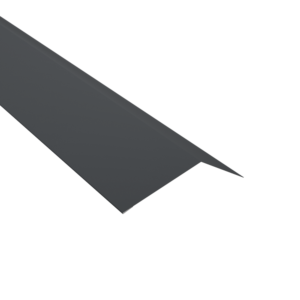 Bande d’égout en bac acier gris ardoise RAL 7024 pour toiture en tôle imitation tuile