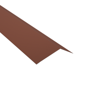 Bande d’égout en bac acier rouge tuile RAL 8004 pour toiture en tôle imitation tuile