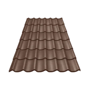 Tôle Imitation Tuile - Marron (RAL 8017)