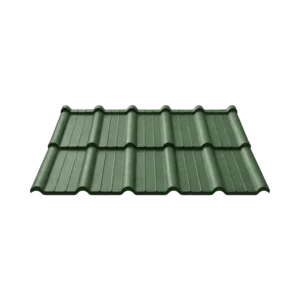 Tôle modulaire Imitation tuile "J" - Vert (RAL 6020)