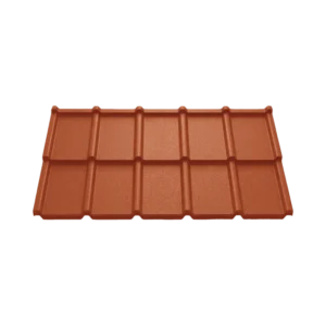 Tôle modulaire Imitation tuile "T" - Rouge tuile (RAL 8004)