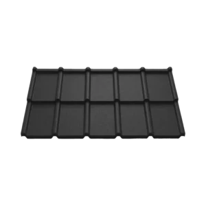 Tôle modulaire Imitation tuile "T" - Noir (RAL 9005)