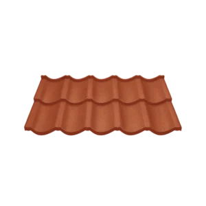 Tôle modulaire Imitation tuile "P" - Rouge tuile (RAL 8004)