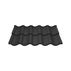 Tôle modulaire Imitation tuile "P" - Noir (RAL 9005)